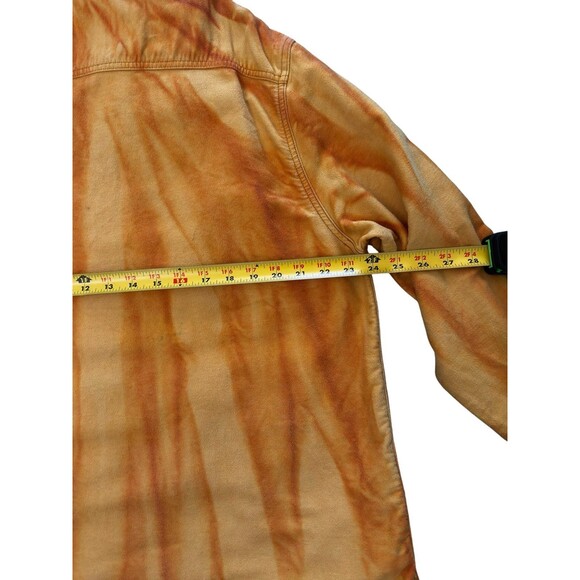 BDG Urban Outfitters Vintage Overdyed Orange French Utility Shirt Size S-P - Picture 6 of 7